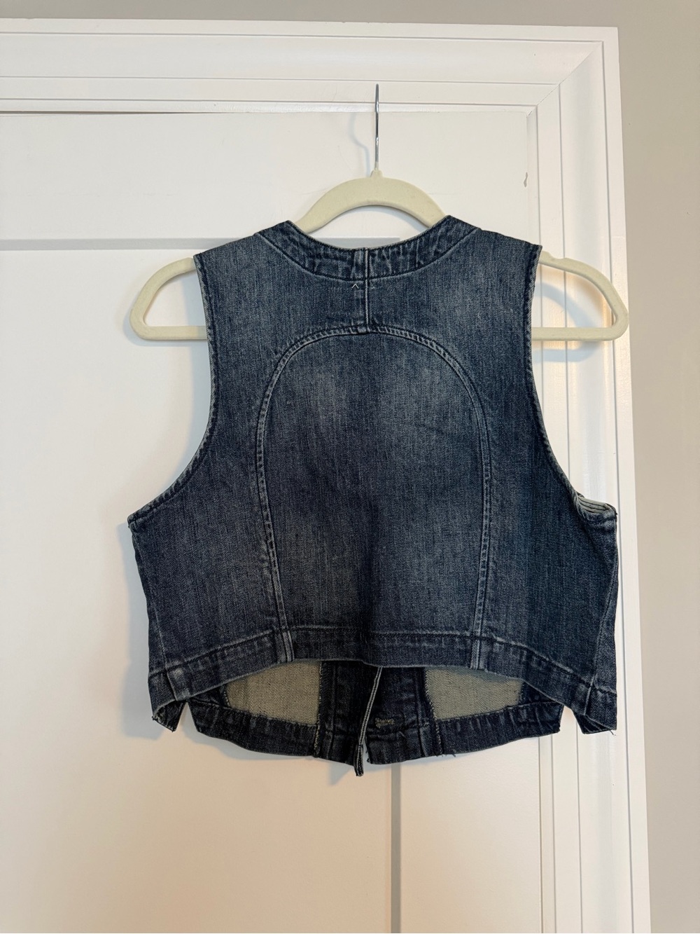 Pilcro Indigo Denim Vest - Blue Wash - Picture 3 of 3
